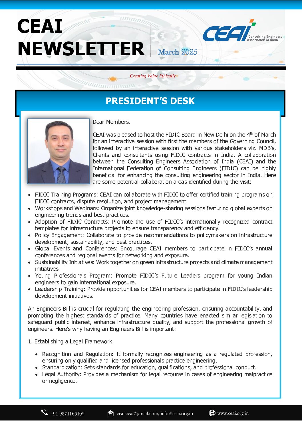 CEAI Newsletter MARCH, 2025