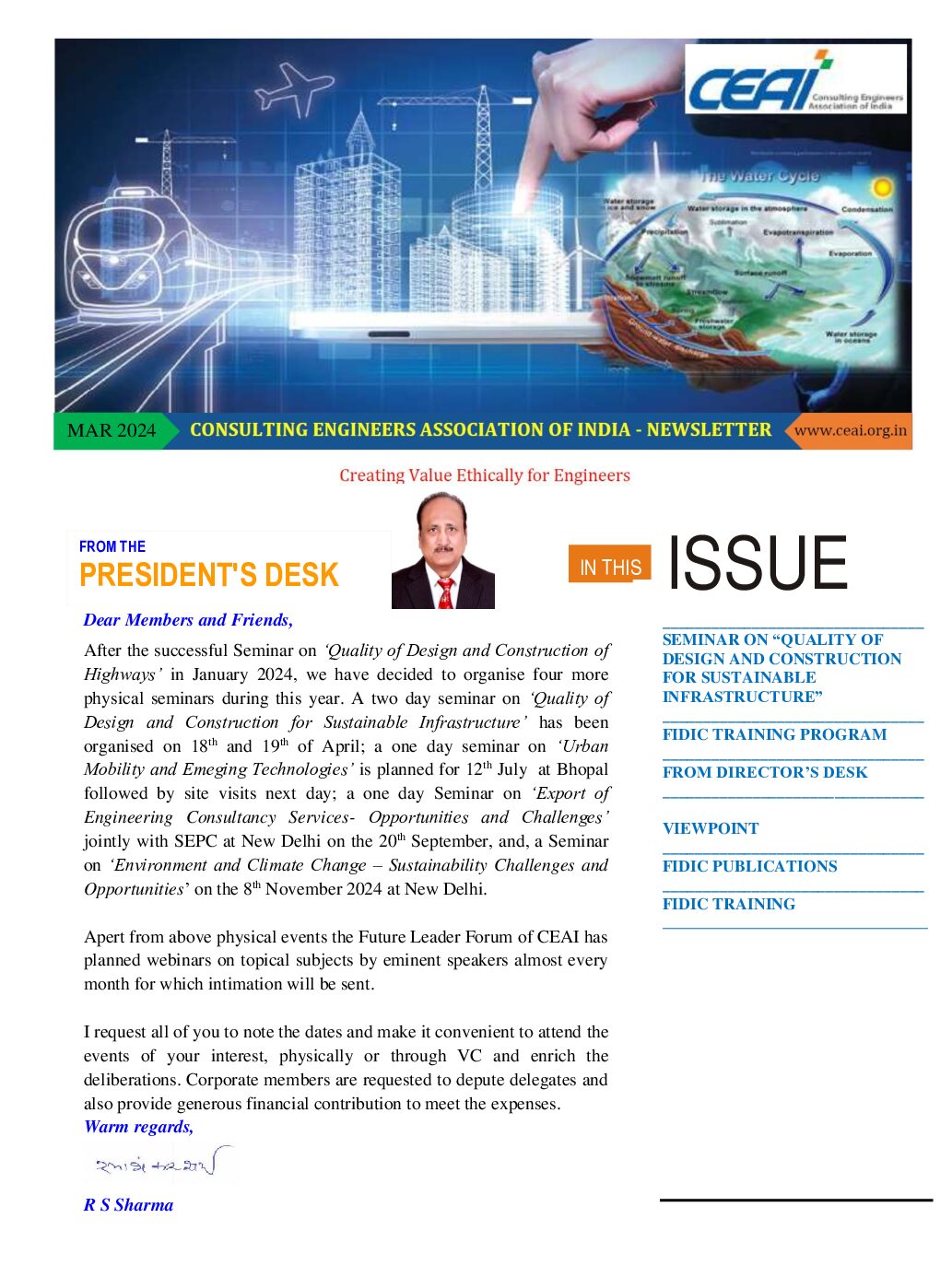 CEAI Newsletter MARCH, 2024