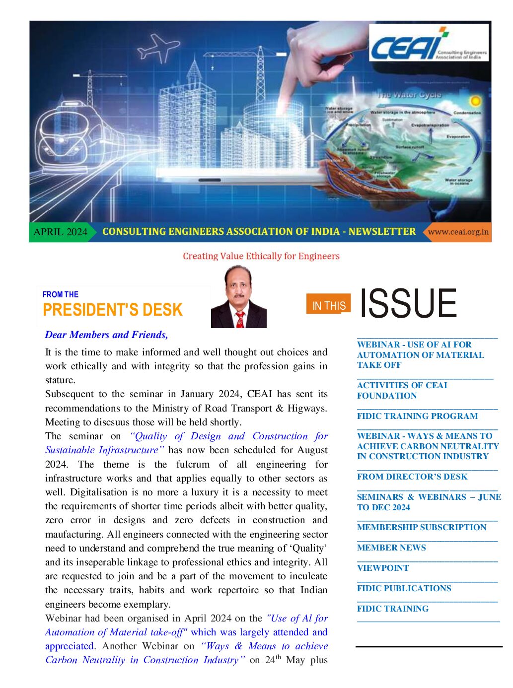 CEAI Newsletter APRIL, 2024