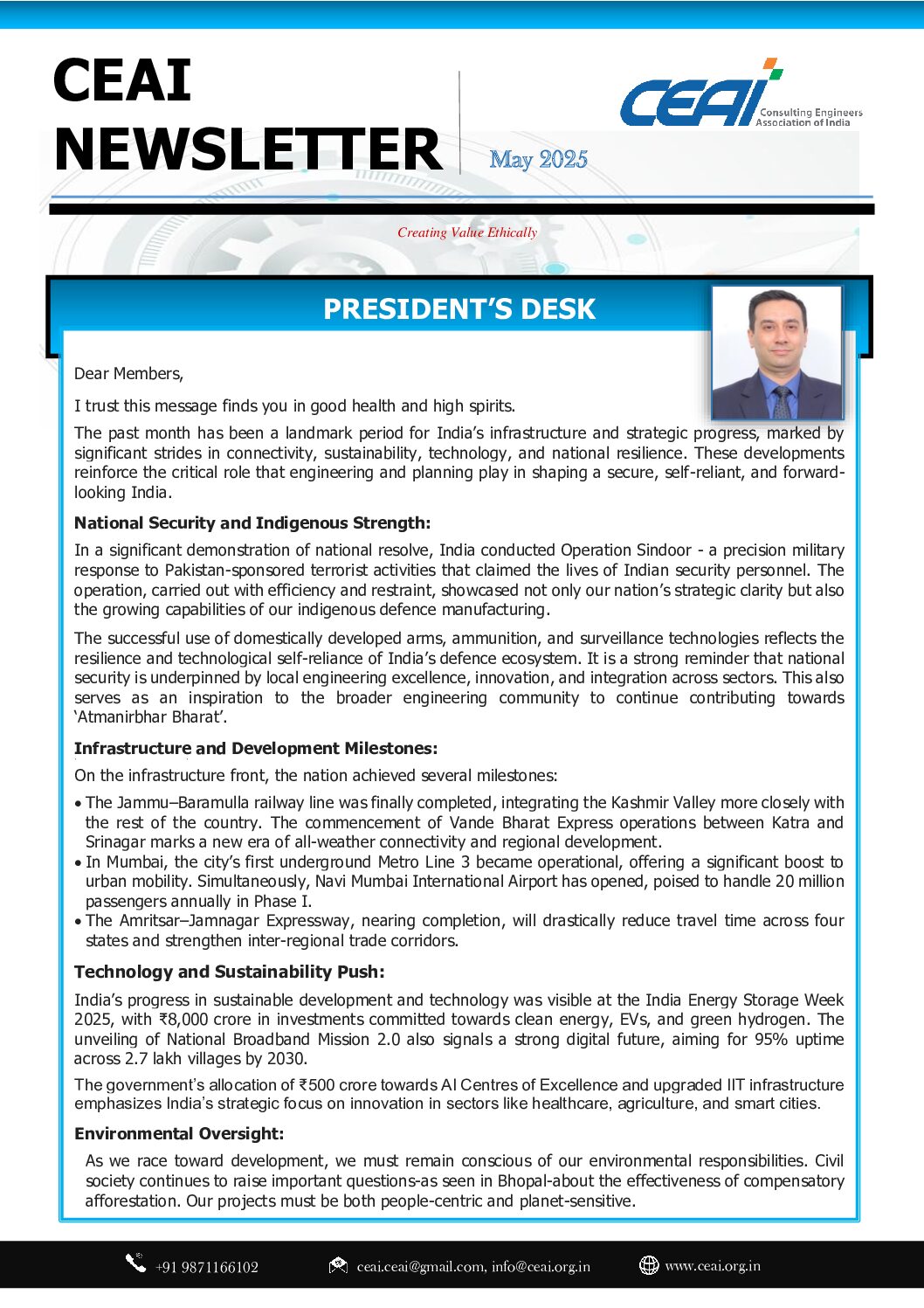 CEAI Newsletter May, 2025