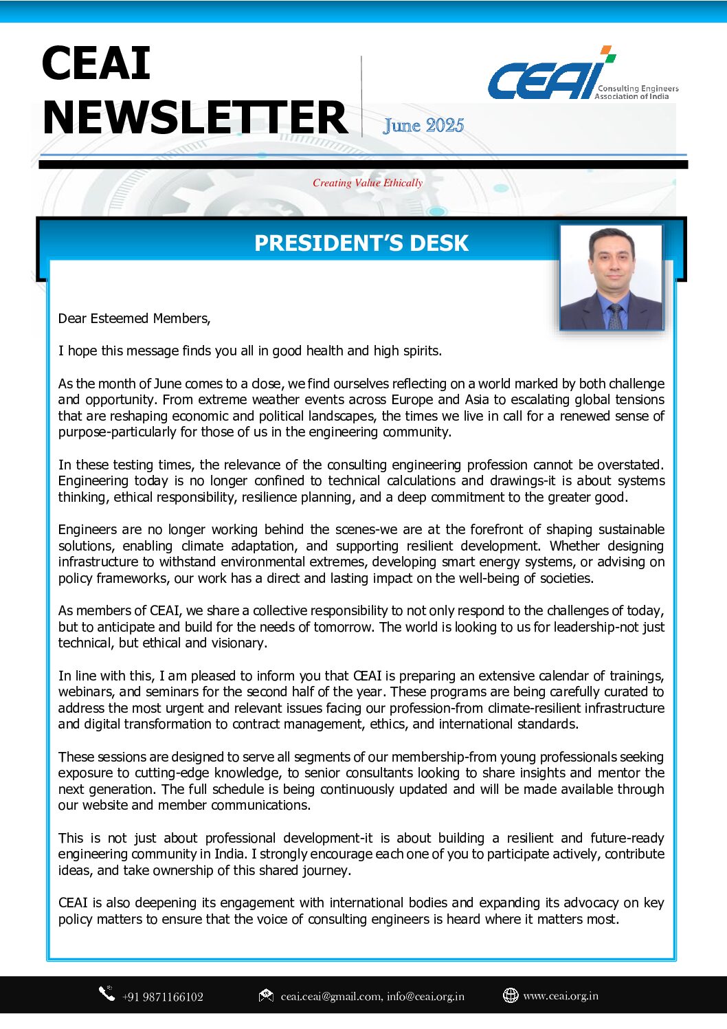 CEAI Newsletter June, 2025